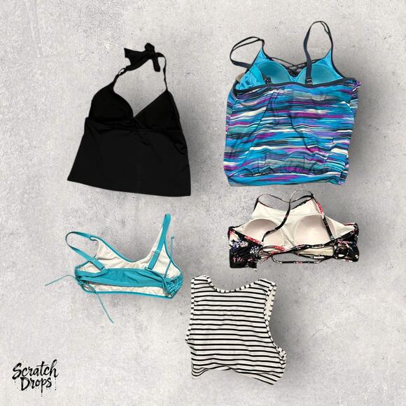 Womens Large Tank Tops Bundle 5 Pack Mixed Brands Bralettes and Sleeveless Set - Picture 5 of 6